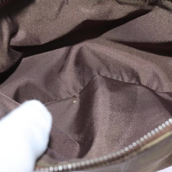 CHANEL New Travel Line Shoulder Bag Nylon Brown CC Auth th4868 - Picture 11 of 16